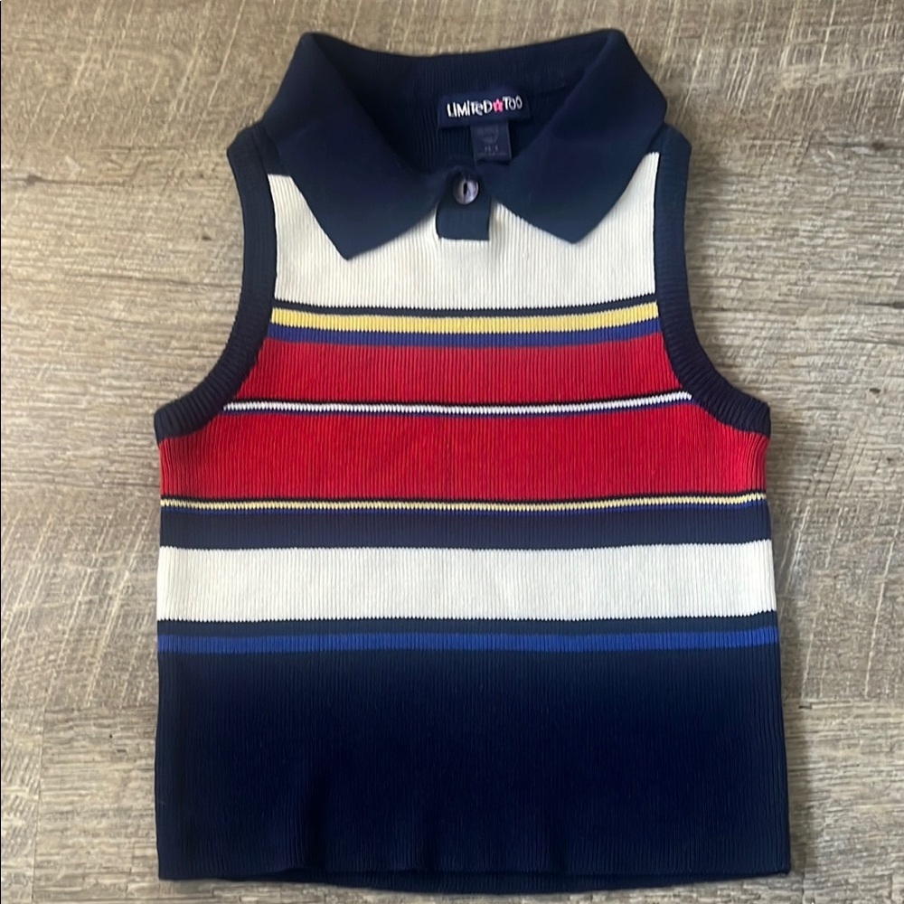 Vintage Y2K Limited Too Striped Tank Top Size XS